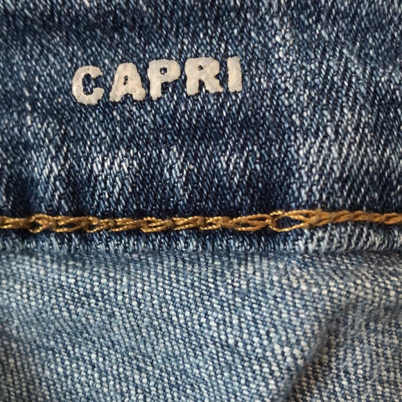 Women’s Lane Bryant denim blue jeans plus size patchwork capri pants - Picture 11 of 16